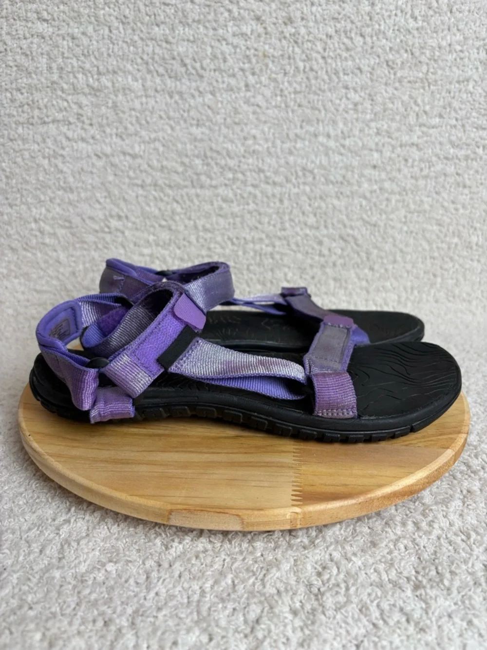 Teva Sandals Womens 7 Purple Black Hurricane 3 Strappy Open Toe Sport Shoe